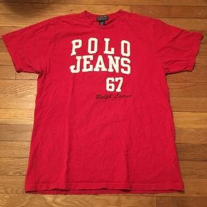 VINTAGE POLO JEANS SPELL OUT TEE